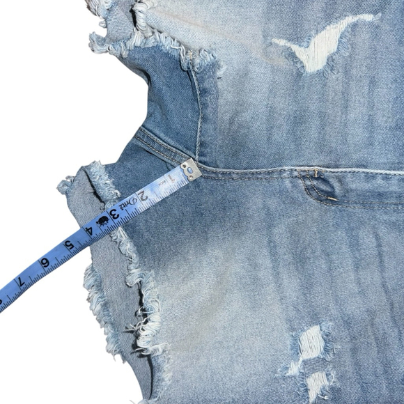 Judy Blue Denim Cut off distressed Shorts Size 27 Blue - Picture 5 of 9